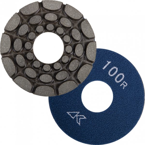 Twincur EG2 Kantenschleifbelag Dm.125 mm + Dm. 150 mm, Klettverschluss – Bild 2