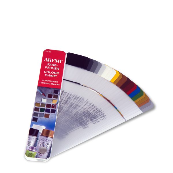 Colour Chart Farbfächer Schriftfarben